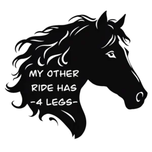 4-Pack Cute Horse Bumper Stickers
