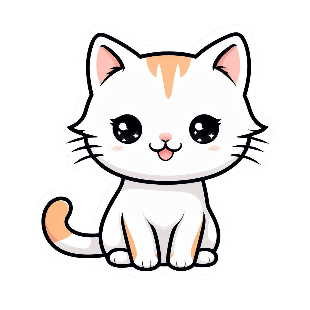 Kitty-Die-Cut Stickers
