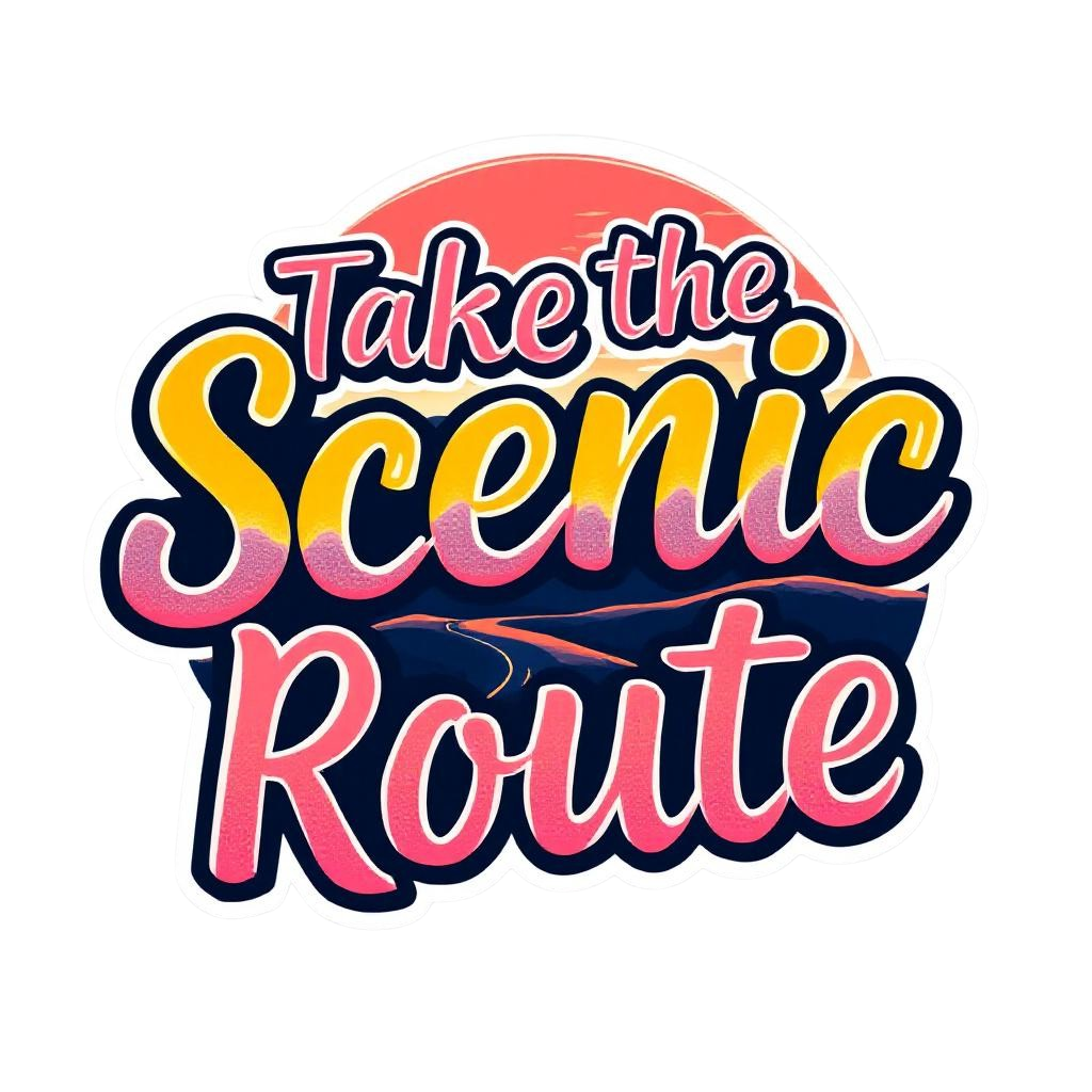 Take the Scenic Route Vinyl Sticker